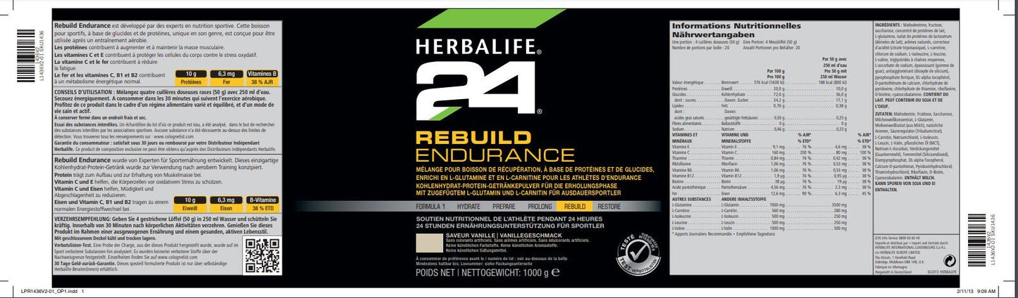 Rebuild Endurance Herbalife 24